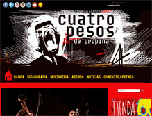 Tablet Screenshot of cuatropesos.com